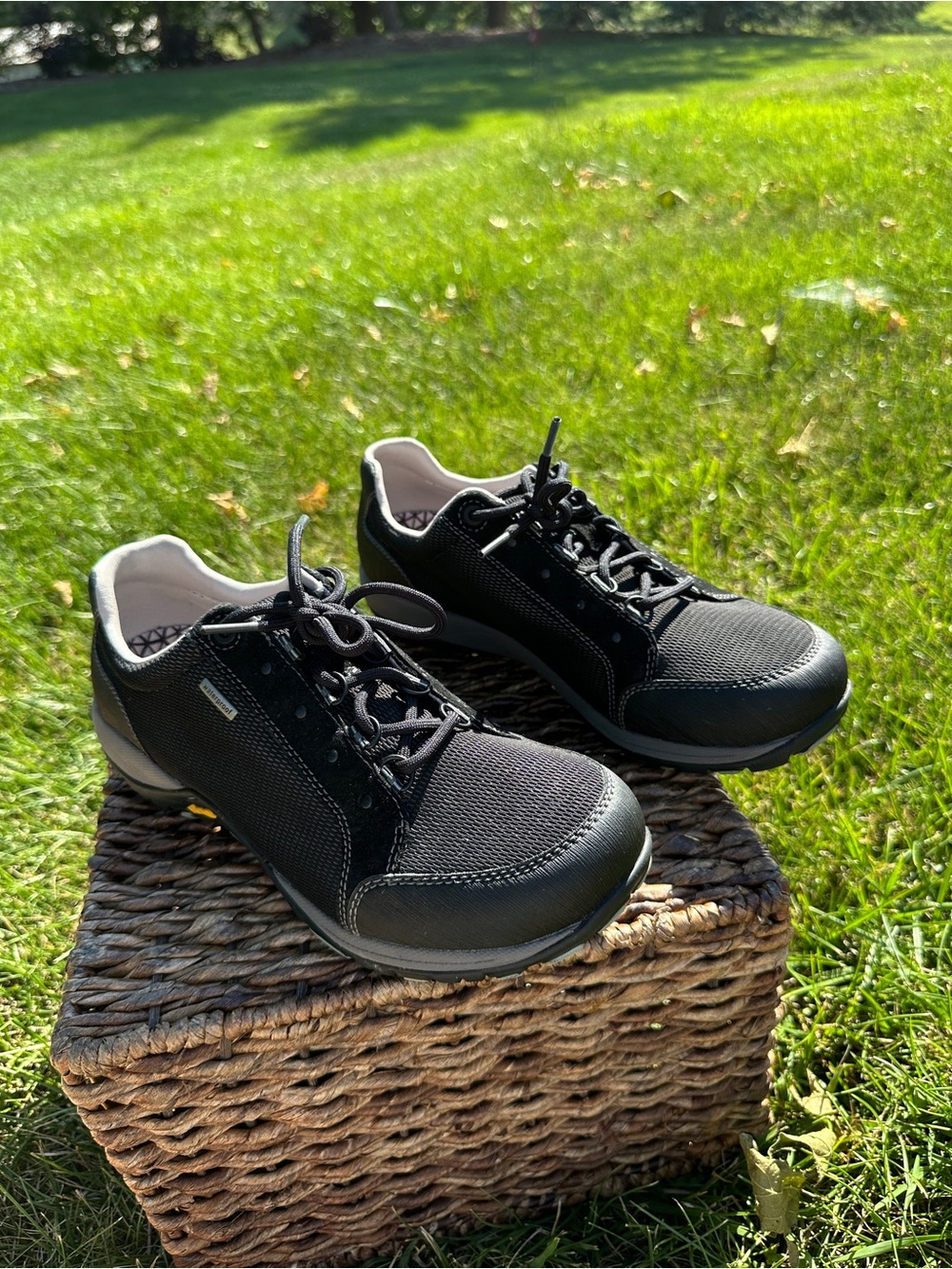 Dansko Black Peggy Lace-Up Sneakers for women NEW. Slip Resistant